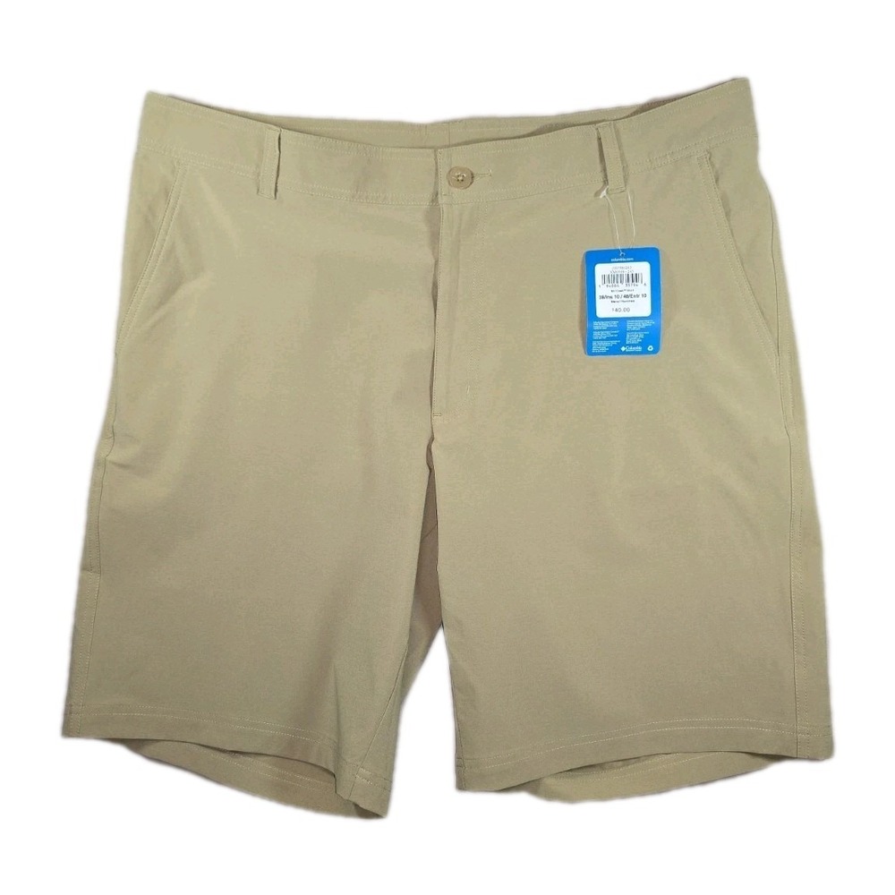New Columbia‎ 38x10 Regular Shorts Men Brown Lightweight Breathable